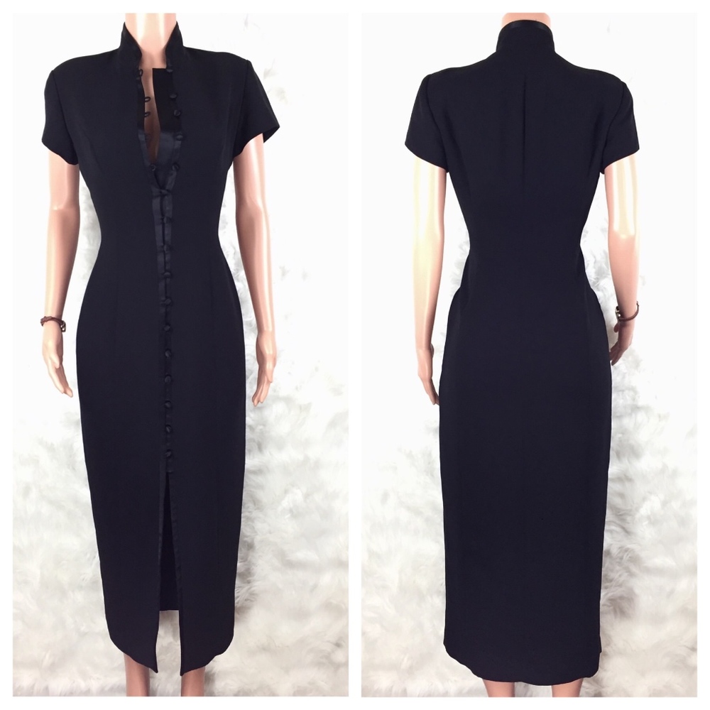 JONES NEW YORK | Vintage Black Midi Dress